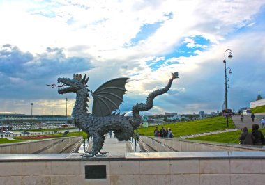 KAZAN, RUSSIA - july 08, 2017: The dragon Zilant of Kazan