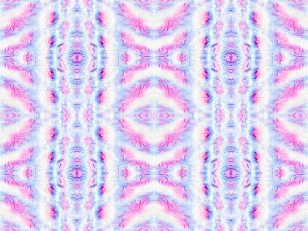 Blue Seamless Spot Wet Pink Color Tie Dye Drip Liquid — Foto Stock
