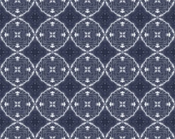 デニムペンの質感 ブルーインクスクラッチ ラインアメリカバティック 海軍民族ガラス 古い布の背景 レトロブルーのデザインパターン 幾何学的プリントテクスチャ 古代イカット表面 ファブリック素材の壁 — ストック写真