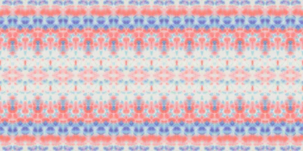 Vodní Barva Geometrický Vzor Abstraktní Zigzag Geo Batik Geometrie Zig — Stock fotografie