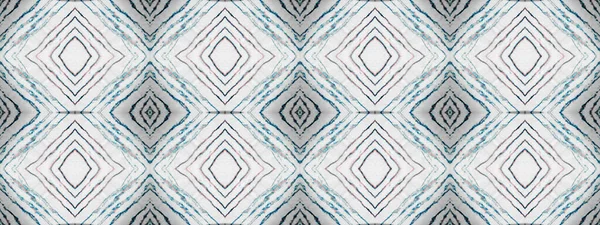 Seamless Stripe Ikat Brush Abstract Dyed Batik Grey Colour Bohemian — Stockfoto