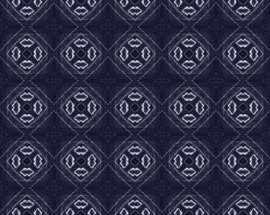 Beyaz Eski Doku. Çizgili Afrika baskısı. Mürekkep Retro Nakış. Donanma Etnik Katları. Kumaş deseni. Mavi Mürekkep Çiziği. Soyut Duvar Deseni. Craft Blue Design Design Destern. Sonsuz Süs Batik