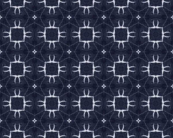 Denim Old Texture Retro Line Flower Pattern Pen Grain Background — Stockfoto