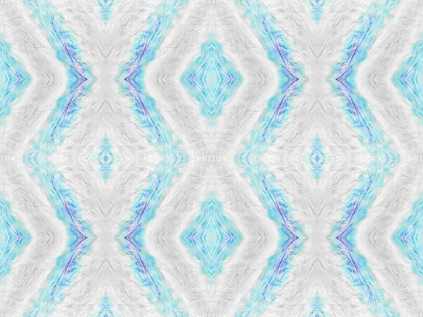 Grey Color Bohemian Pattern Seamless Watercolour Repeat Pattern Blue Color — Stockfoto