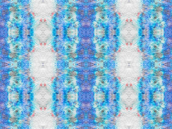 ボヘミアン バティック民族 概要ストライプボホブラシ グレーのボヘミアンブラシ シームレスな染めバティック シームレスな水彩繰り返しパターン 青い色幾何学的な繊維 ボヘミアンパターン — ストック写真