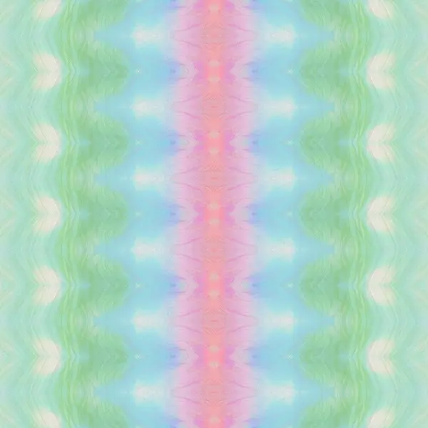 Aquarelle Arc Ciel Bohème Textile Bohème Multicolore Batik Géométrique Tribal — Photo