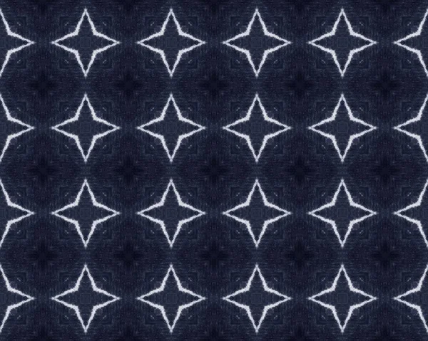 Navy Ink Pattern Old Craft Wallpaper Abstract Batik Texture Blue — Stockfoto