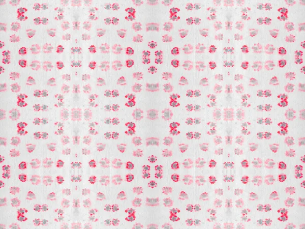 Abstract Stripe Ikat Brush Red Color Bohemian Pattern Pink Color — Stockfoto