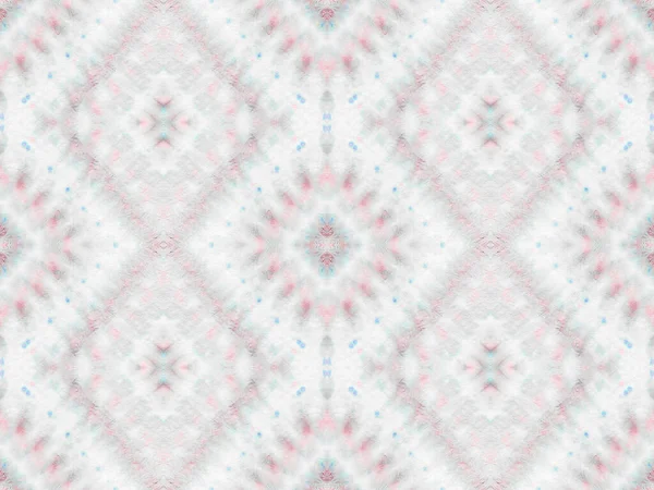 Blue Color Geometric Brush Seamless Watercolor Carpet Pattern Pink Color — Stockfoto