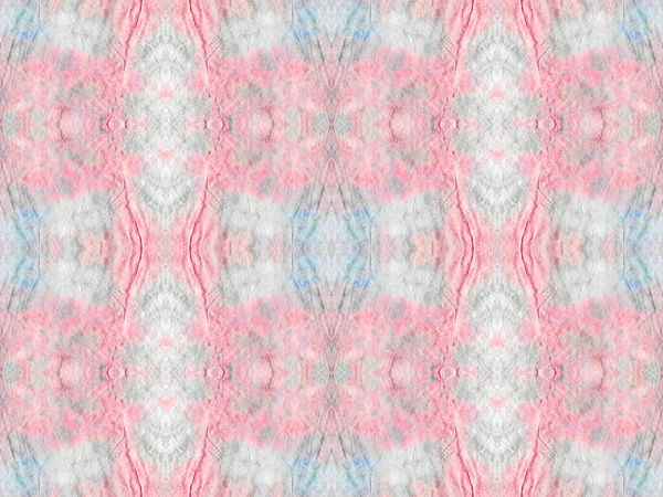 Vízfestékes Bohém Batik Rózsaszín Geometriai Minta Absztrakt Akvarell Ismétlődő Minta — Stock Fotó