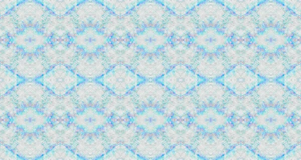 Seamless Watercolour Repeat Pattern Blue Colour Bohemian Pattern Abstract Geo — Stockfoto