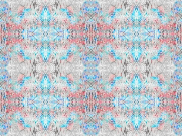 シームレスな水彩カーペットパターン 概要ストライプイカットブラシ ピンク色の幾何学的バティック 青のボヘミアン柄 ボヘミアン ブラシ 赤のボヘミアン柄 シームレスな波ブラシ — ストック写真