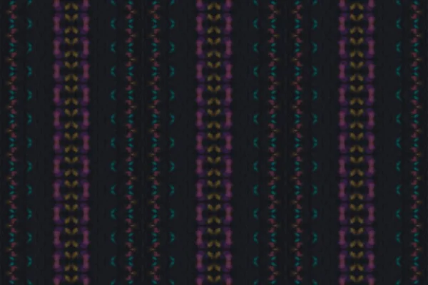 Motif Bohème Multicolore Brosse Géométrique Aquarelle Aquarelle Textile Bohème Batik — Photo