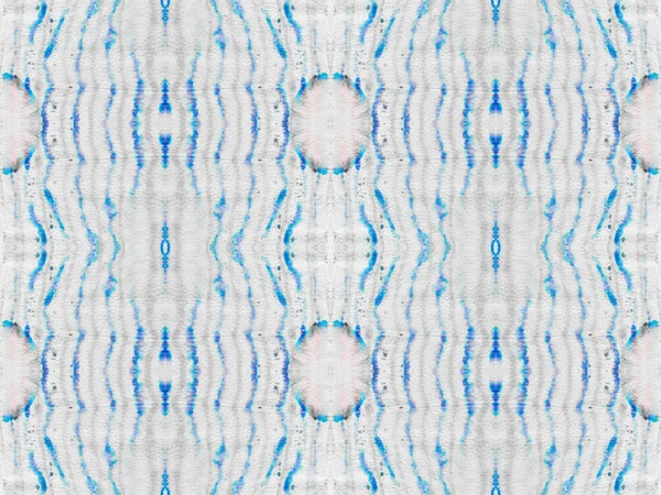 Seamless Watercolour Repeat Pattern Seamless Dyed Wave Blue Colour Geometric — Stockfoto