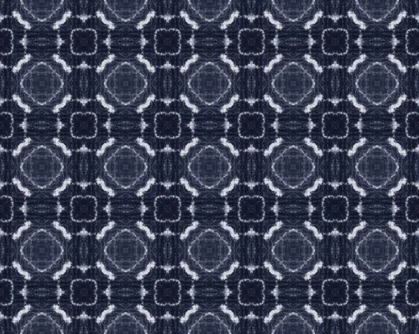 Navy Old Texture Rough Blue Design Pattern Line Floral Print — Stockfoto