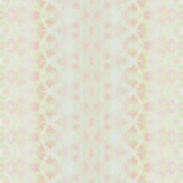 ピンクの幾何学模様 黄色の幾何学的ブラシ グリーンカラー幾何学的バティック 緑のボヘミアン繊維 シームレスな水彩カーペットパターンシームレスな淡い波 Stripe Boho Brush — ストック写真