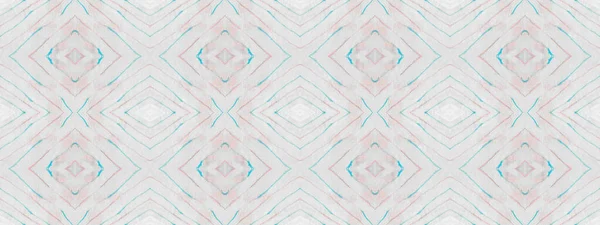 Seamless Stripe Ikat Batik Tribal Geometric Brush Abstract Hand Print — Zdjęcie stockowe