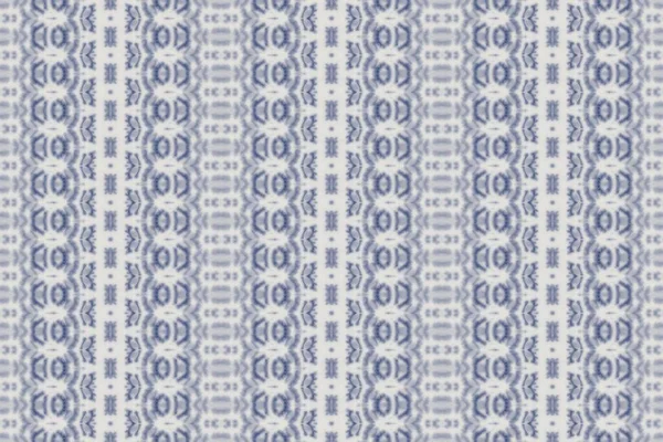 Vattenfärg Geometriskt Mönster Blå Färg Bohemisk Batik Sömlös Stripe Boho — Stockfoto
