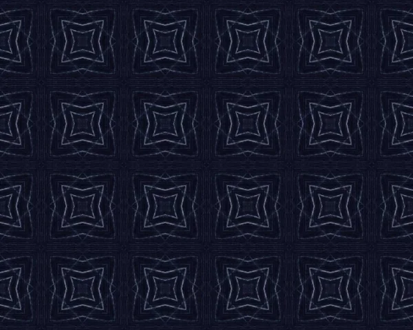 Navy Old Texture Turkish Batik Pattern Blue Endless Wall Ink — Stockfoto