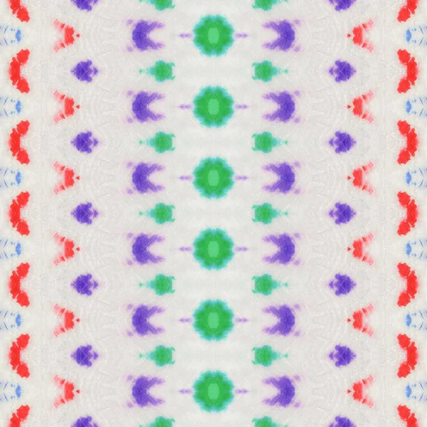 Kolorowy Boho Textile Kolorowe Streszczenie Geo Wielobarwny Boho Batik Pasek — Zdjęcie stockowe