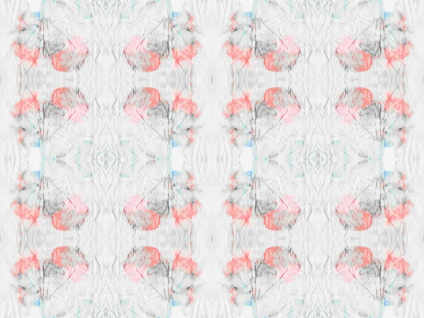 Blå Färggeometrisk Borste Rosa Färg Bohemiskt Mönster Stamgeometrisk Batik Sömlös — Stockfoto