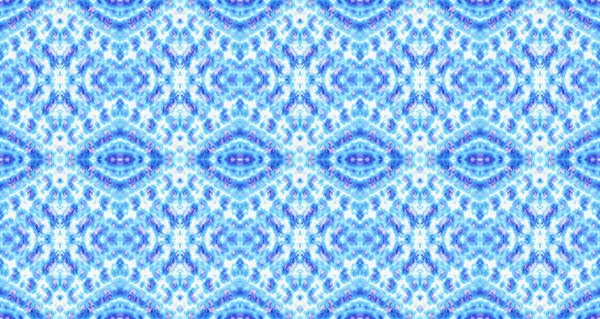 Blauw Kleur Boheemse Textuur Roze Kleur Geometrisch Patroon Waterkleur Geometrische — Stockfoto
