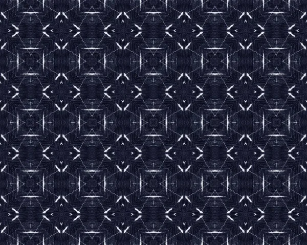 White Old Pattern Cloth Line Design Texture Navy Ink Pattern — Fotografia de Stock