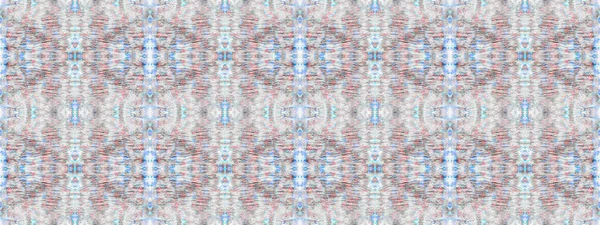 Ethnic Geometric Brush Blue Color Bohemian Batik Blue Colour Geometric — Fotografia de Stock