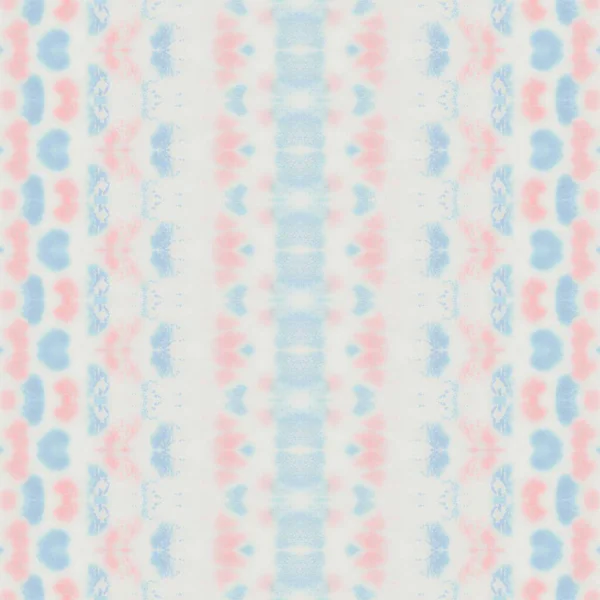 Blauwe Kleur Geometrisch Patroon Etnische Boheemse Borstel Abstracte Streep Ikat — Stockfoto