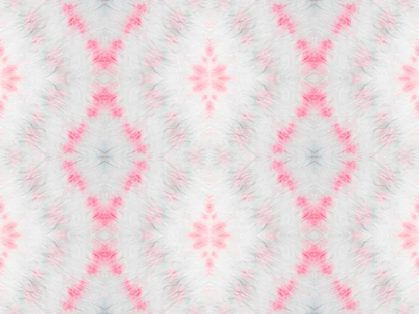 Seamless Hand Brush Pink Color Geometric Batik Grey Colour Bohemian — Foto Stock