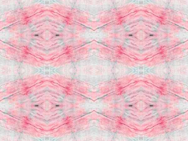 Pink Color Geometric Pattern Red Color Bohemian Batik Seamless Watercolour — ストック写真