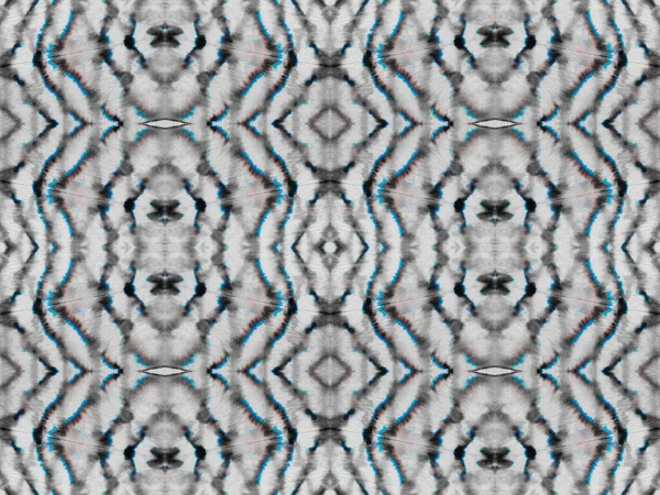 Ethnic Geometric Batik Blue Color Geometric Pattern Seamless Watercolor Repeat — Stock fotografie