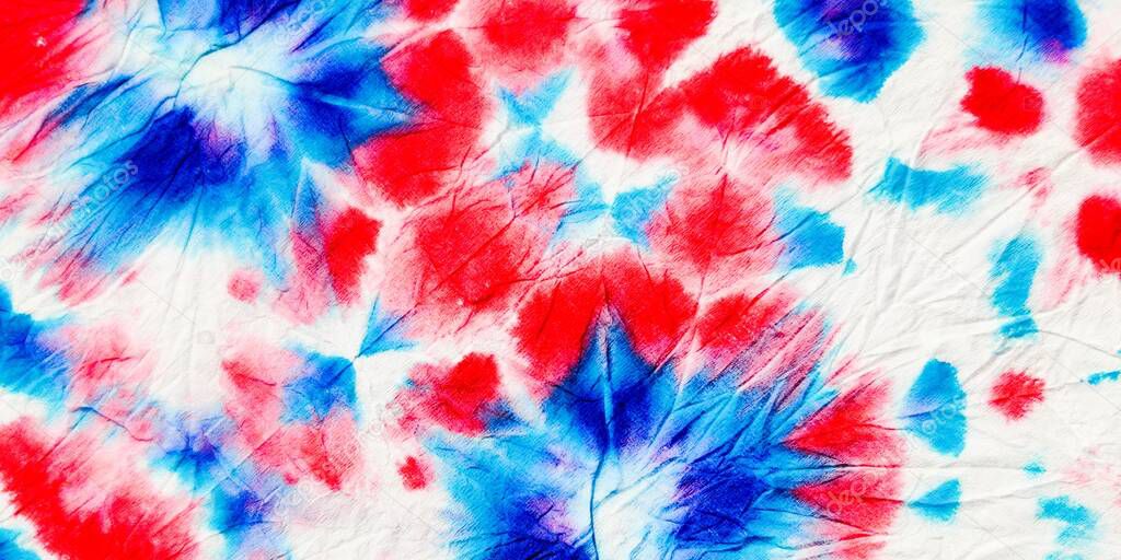 Red Blue Abstract Mark. Ink Pastel Stain. Wet Aquarelle Shibori Spot. Art Gradient Abstract Brush. Tiedye Background Pastel Splotch. Wash Ink Splatter Pattern Wash Flower Grunge. Colour Wash Blotch.