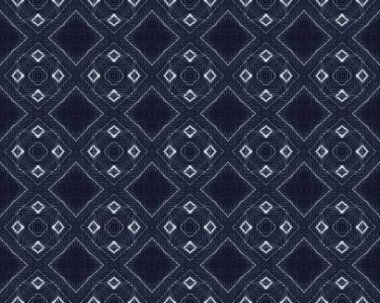 Denim Pen dokusu. Antika Baskı Hattı. Beyaz Kalem Deseni. Mürekkep pürüzlü arka plan. Retro Mavi Çiçek deseni. Donanma kumaşı. Doğu Ikat Surface. Fas Batik dokusu. Afrika Geometri Duvarı