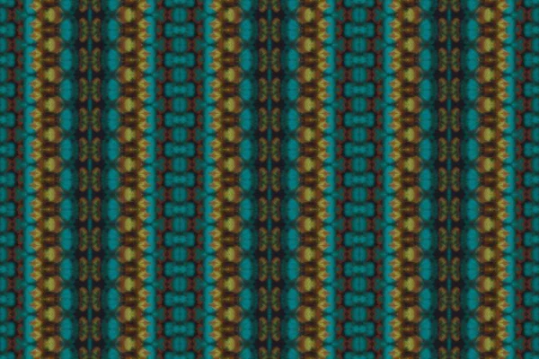 Υδατογραφία Μποέμικο Μοτίβο Βούρτσα Βοημίας Φυλής Απρόσκοπτη Stripe Ikat Brush — Φωτογραφία Αρχείου