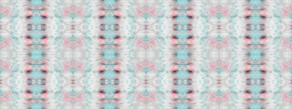Grey Color Geometric Pattern Tribal Bohemian Brush Seamless Stripe Ikat — Stockfoto