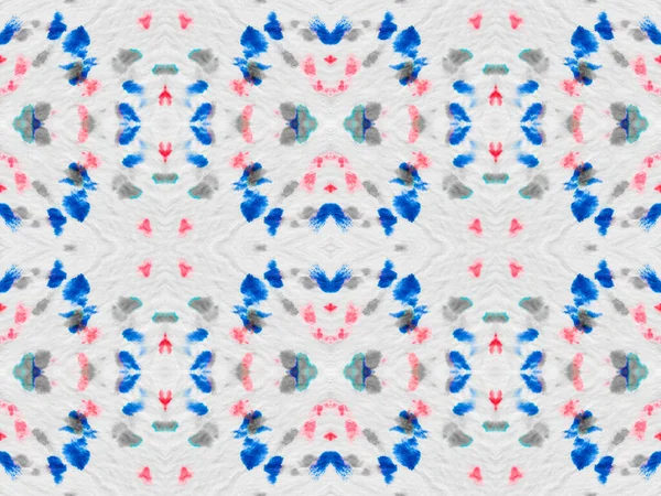 Water Color Bohemian Pattern Seamless Geo Wave Ethnic Geometric Batik — Fotografia de Stock