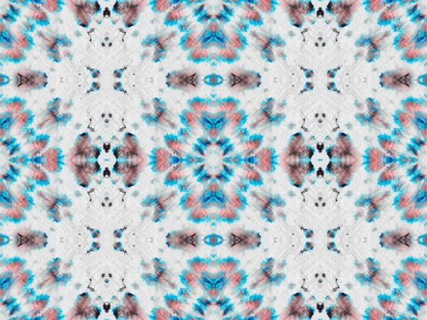 Seamless Watercolour Repeat Pattern Blue Colour Bohemian Texture Abstract Stripe — Zdjęcie stockowe