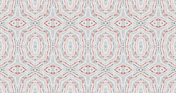 Abstract Stripe Ikat Batik Seamless Geo Print Red Colour Geometric — Stock Photo, Image