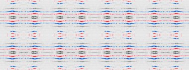 Black Color Bohemian Texture. Abstract Stripe Boho Brush. Ethnic Geometric Batik. Seamless Wavy Print. Blue Color Geometric Brush. Red Colour Bohemian Pattern. Seamless Watercolour Carpet Pattern.