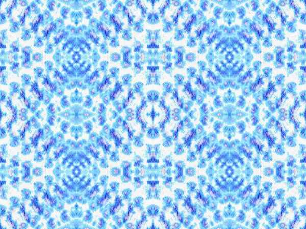 Seamless Watercolour Carpet Pattern Blue Color Geometric Pattern Abstract Dyed — Stok fotoğraf