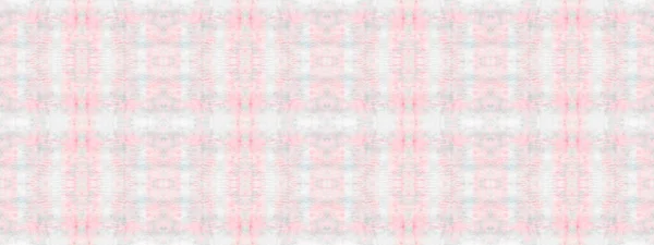 Nahtloses Aquarell Teppichmuster Rosa Farbe Bohemian Textile Abstrakter Streifen Ikat — Stockfoto