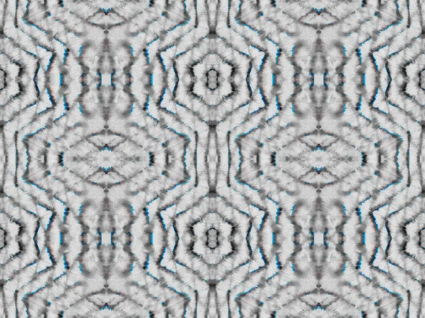 Kék Színgeometriai Minta Törzsi Geometrikus Kefe Szürke Színű Bohém Batik — Stock Fotó