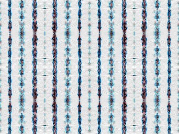 Abstract Stripe Ikat Brush Blue Color Geometric Brush Abstract Watercolor — Fotografia de Stock