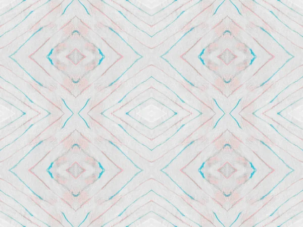 Ethnic Geometric Batik Seamless Wavy Batik Pink Color Bohemian Textile — Stockfoto