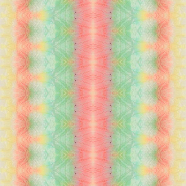 Vattenfärg Geometrisk Regnbåge Multi Colour Geometric Texture Abstrakt Ikat Print — Stockfoto