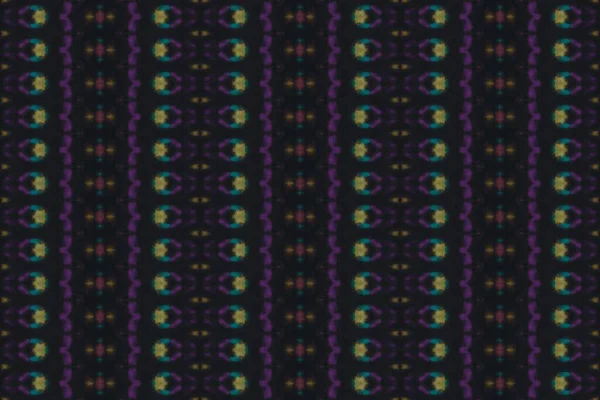 多色ボヘミアンパターン マルチカラー幾何学繊維 水の色ボヘミアンブラシ ボヘミアン バティックの部族 シームレスなストライプボホブラシ 要約染料ブラシ シームレスな水彩カーペットパターン — ストック写真