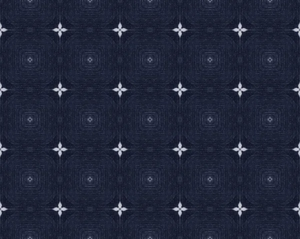 Navy Old Pattern Retro Blue Flower Texture Blue Pen Pattern — Stockfoto