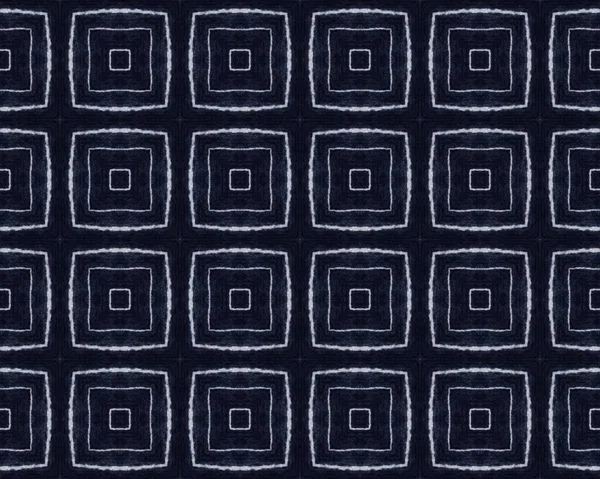 Vit Bläck Textur Antika Väggmönster Flottans Sömlösa Batik Blå Blommig — Stockfoto