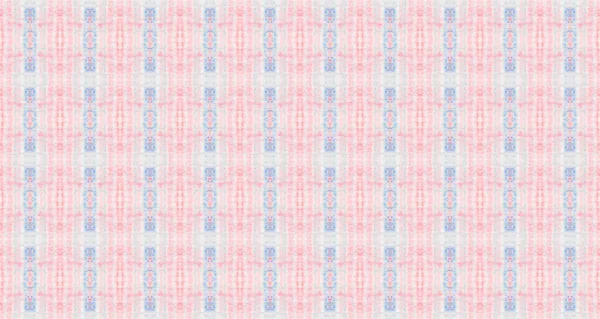 Tribal Geometric Batik Abstract Watercolour Repeat Pattern Pink Color Bohemian — Foto Stock